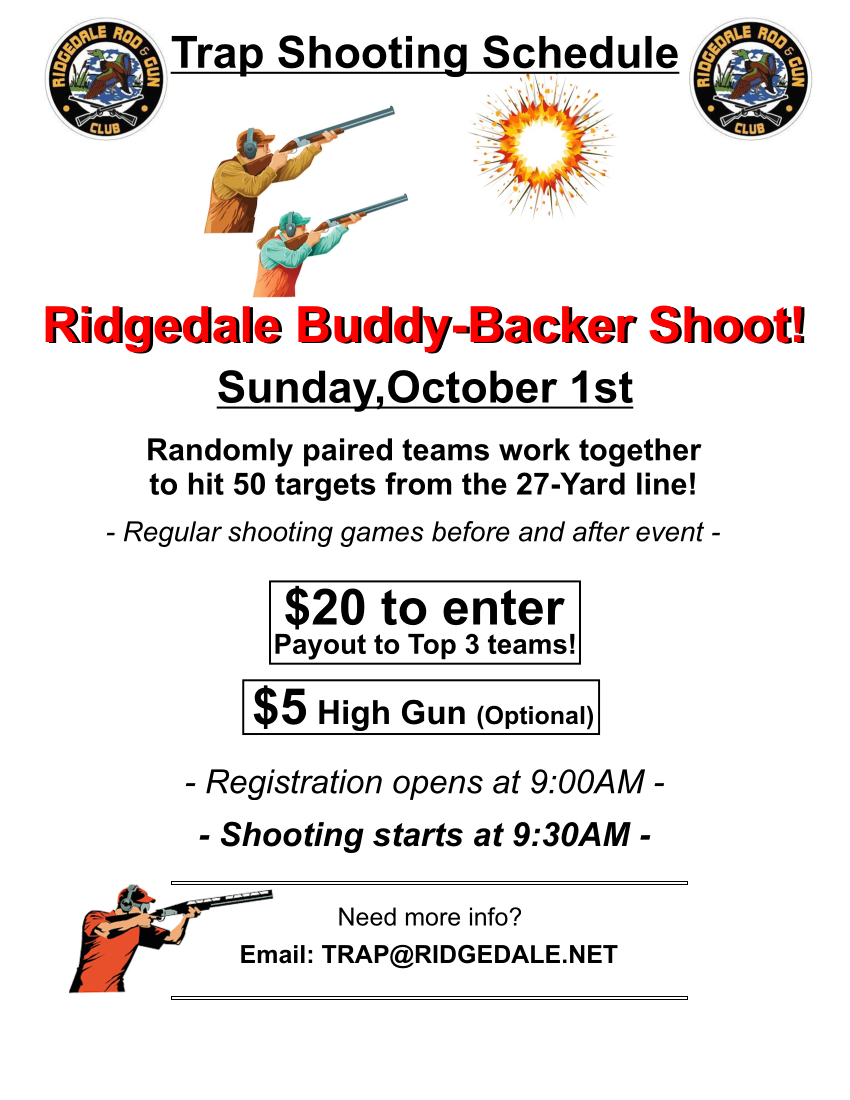Ridgedale BuddyBacker Shoot Poster